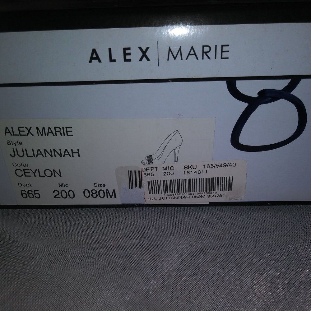 Alex Marie sz 8 Ceylon Juliannah Open Toe Shoe - Picture 2 of 15